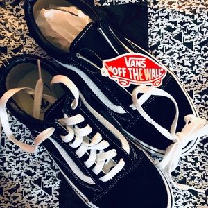 Vans Old Skool black platform sneakers